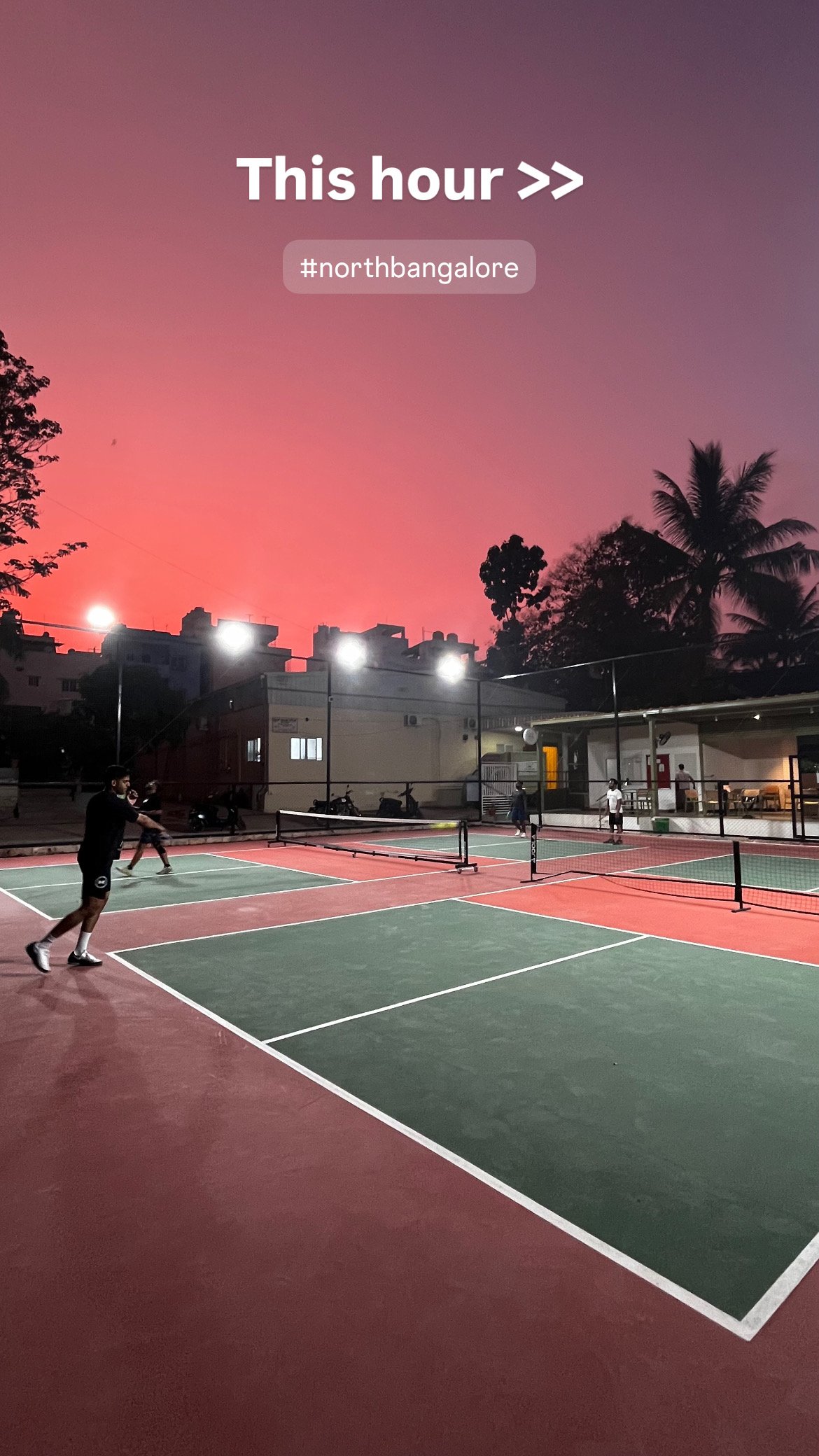 212° Club pickleball court